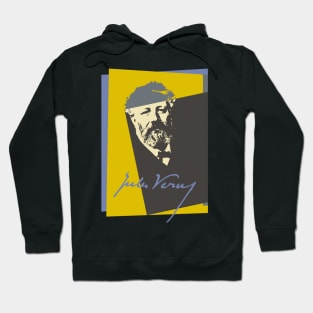 Science Fiction Visionary - Jules Verne Portrait 4 Hoodie